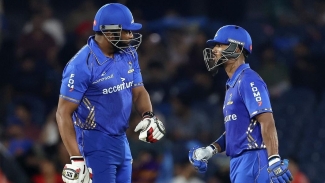 Kieron Pollard hit 33* off just 12 balls while Nicholas Pooran hit 35 off 28 balls to lead MI New York to a four-wicket win over the LA Knight Riders in Major League Cricket on Sunday.