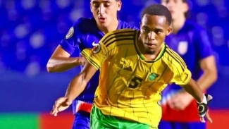 U-20 Reggae Boyz skipper Adrian Reid Jr during the team&#039;s opening fixture in the CONCACAF U-20 Championship against the USA in Mexico on Friday.
