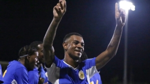 Curacao players celebrate.