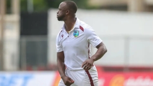 Kemar Roach secured his 50th wicket against Bangladesh with the double blow.