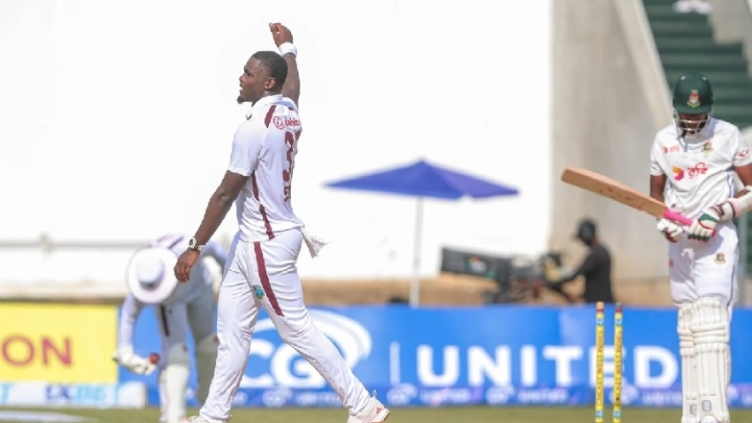 Jayden Seales’ sensational 4-for-5 puts West Indies in control against Bangladesh