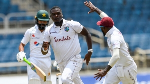 Seales, Roach strike for Windies but Babar battles to keep Pakistan in the hunt