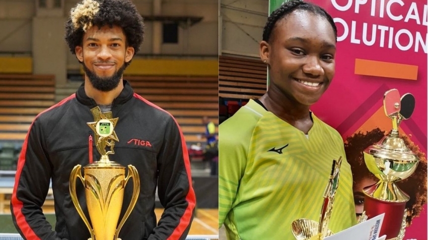 Simon Tomlinson, Solesha Young defend singles titles at Jamaica&#039;s table tennis championships