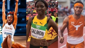 Wins for Shiann Salmon, Ackelia Smith at Texas Invitational;  Ashanti Moore runs lifetime best over 200m