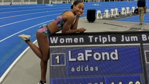 Dominican star Thea LaFond-Gadson leaps to world-leading performance at 61st East Coast Invitational