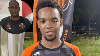 Marcus Tudor scored five goals in Slingerz FC emphatic win on Alex Thomas&#039; (inset) as head coach.
