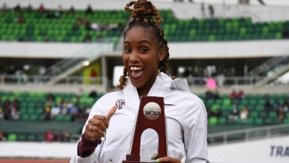 Tyra Gittens won heptathlon gold, long jump silver and high jump bronze over three days at the NCAA Division I Outdoor Championships