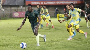 Action from the Drewsland Stadium where Waterhouse FC came from behind to defeat Vere Phoenix 2-1.