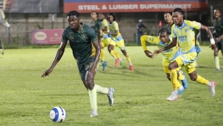 Action from the Drewsland Stadium where Waterhouse FC came from behind to defeat Vere Phoenix 2-1.